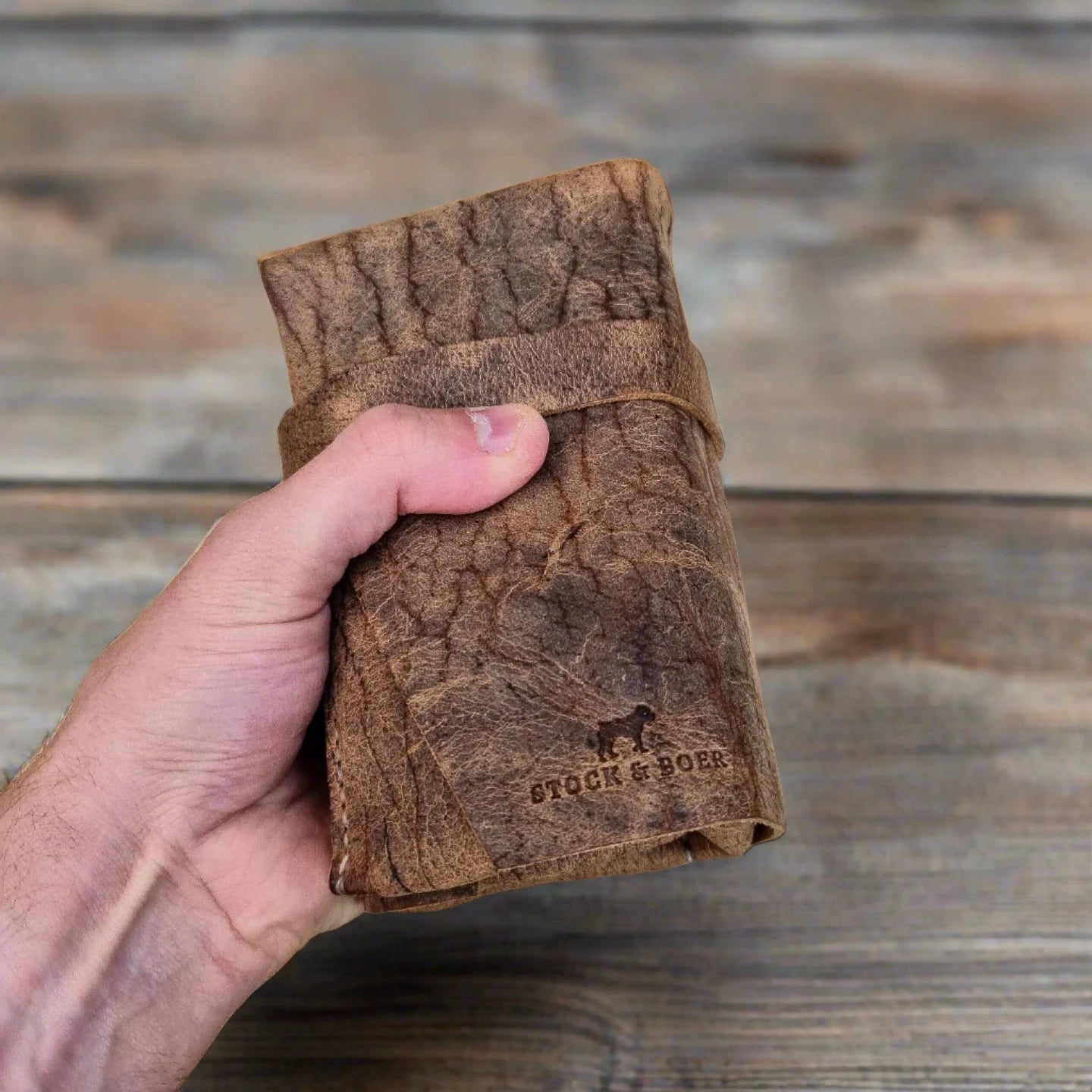 No. 13 PLUNDERER Leather Watch Roll - Hand Stitched - Wild African Kudu