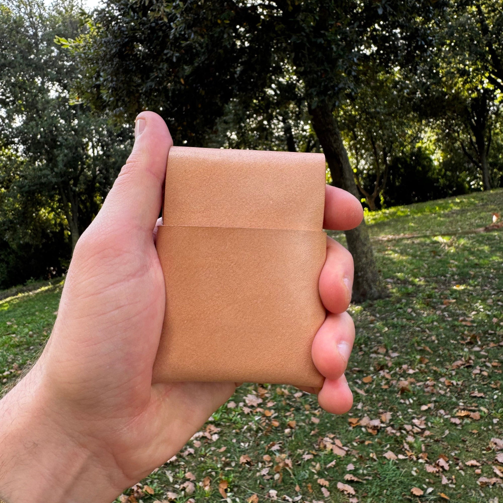 No. 66 Woodsman Leather Fold Wallet, Wicket and Craig Russet, Front