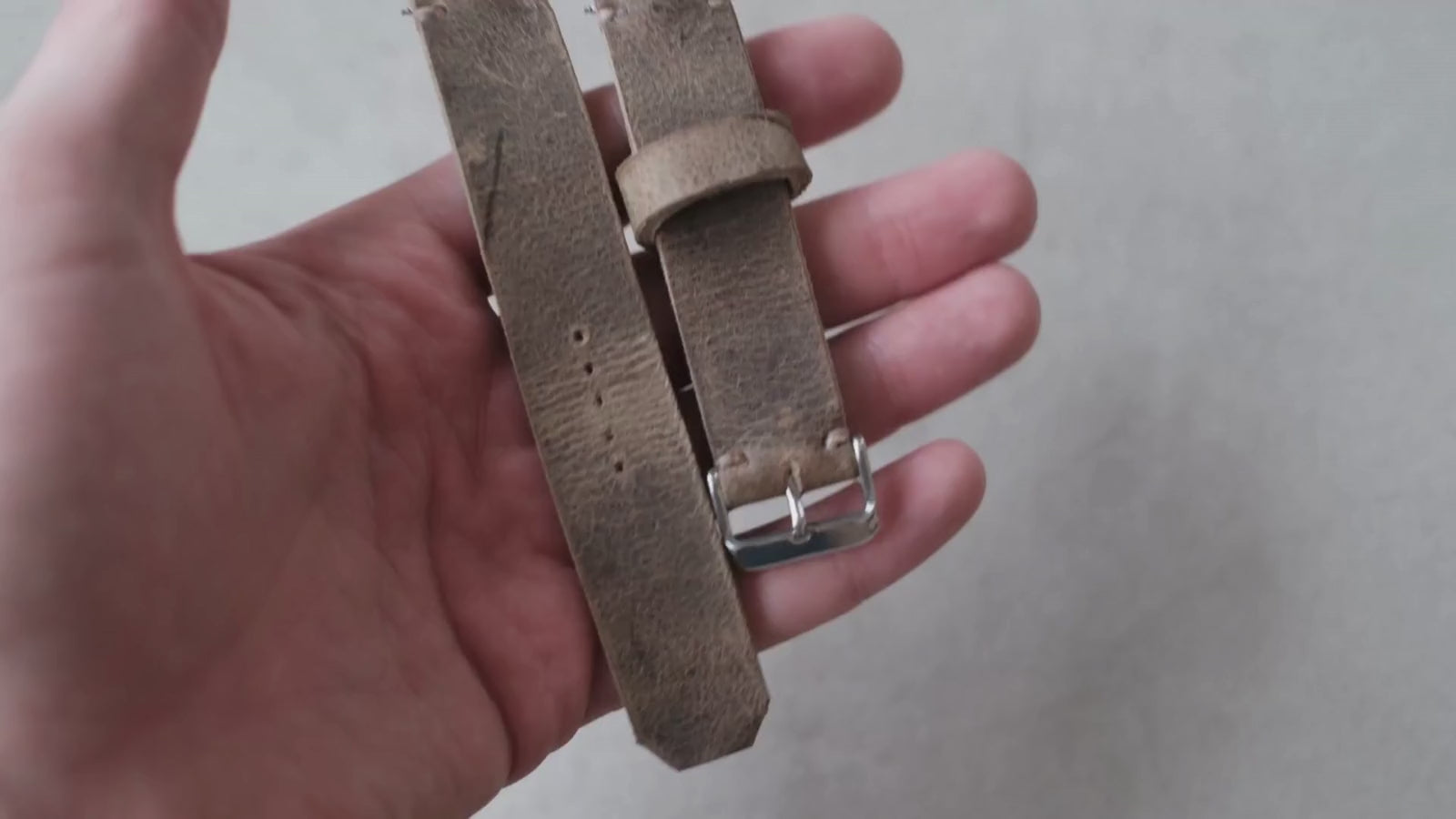 No. 53 Explorer Leather Watch Straps, Minimal Stitching, Desert Kudu Leather – Video
