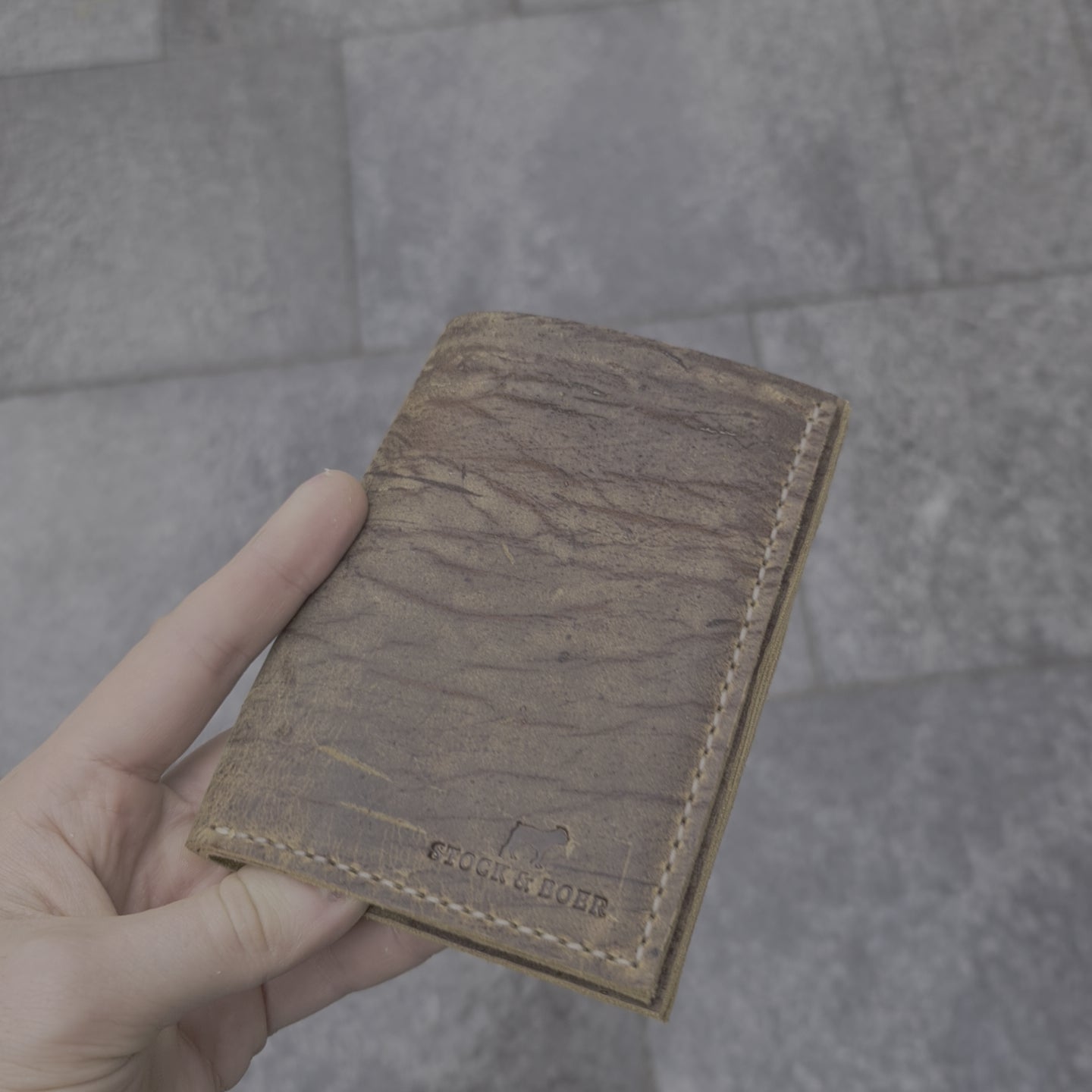 No. 4 Journeyman Passport Wallet, C F Stead & Co Baobab Kudu Leather,  Opening VIdeo