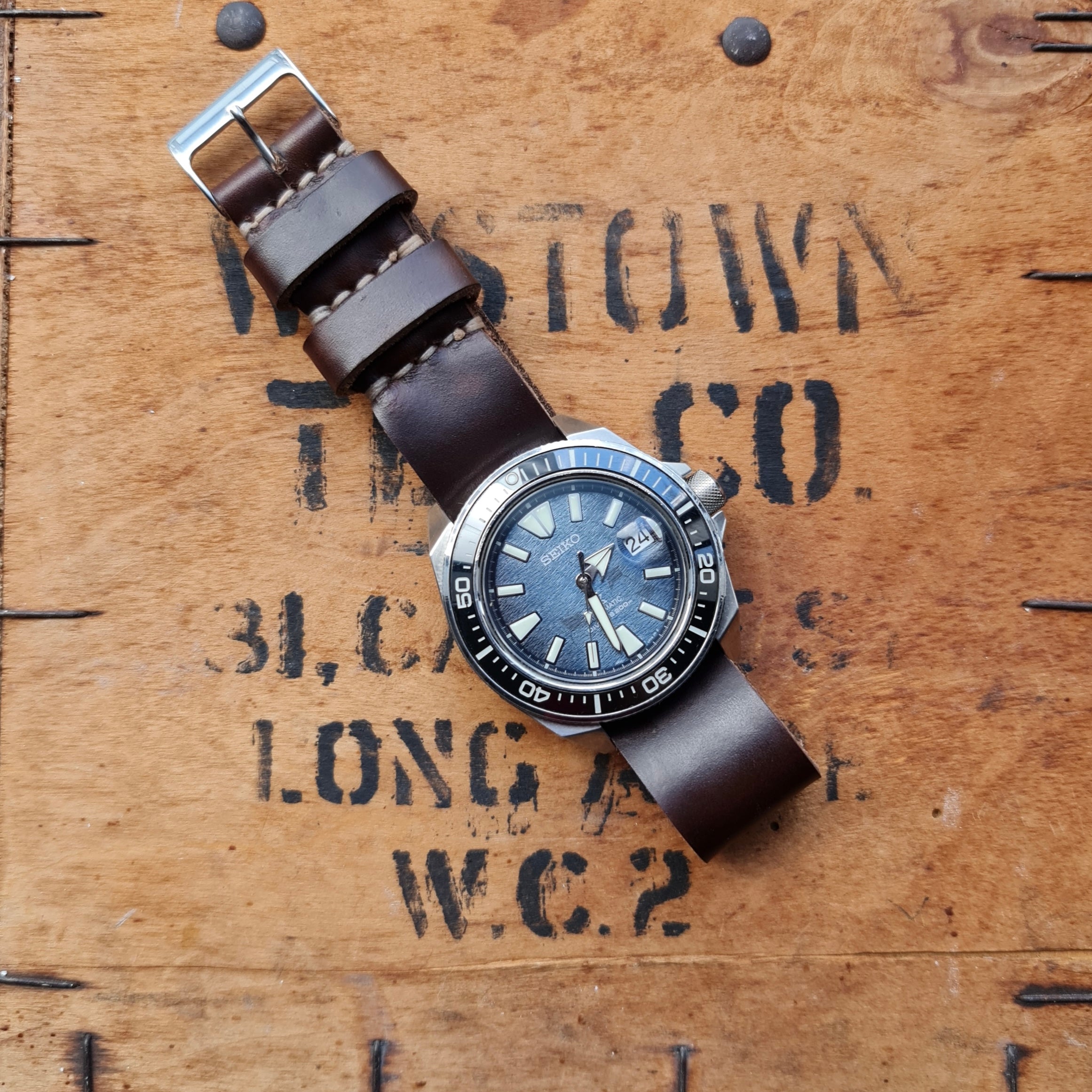 No. 1816 ZULU One-Piece Watch Strap - Horween Leather