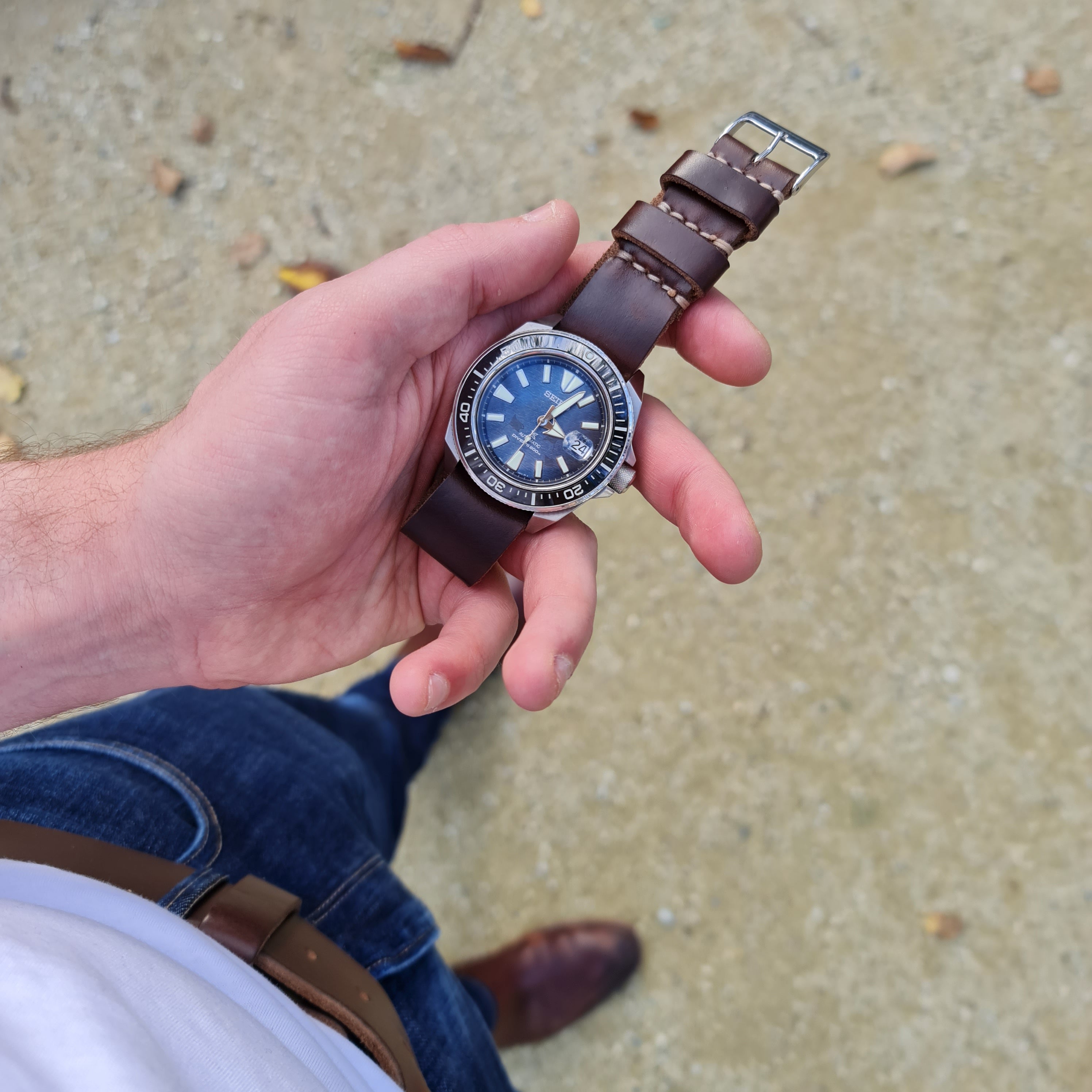 No. 1816 ZULU One-Piece Watch Strap - Horween Leather