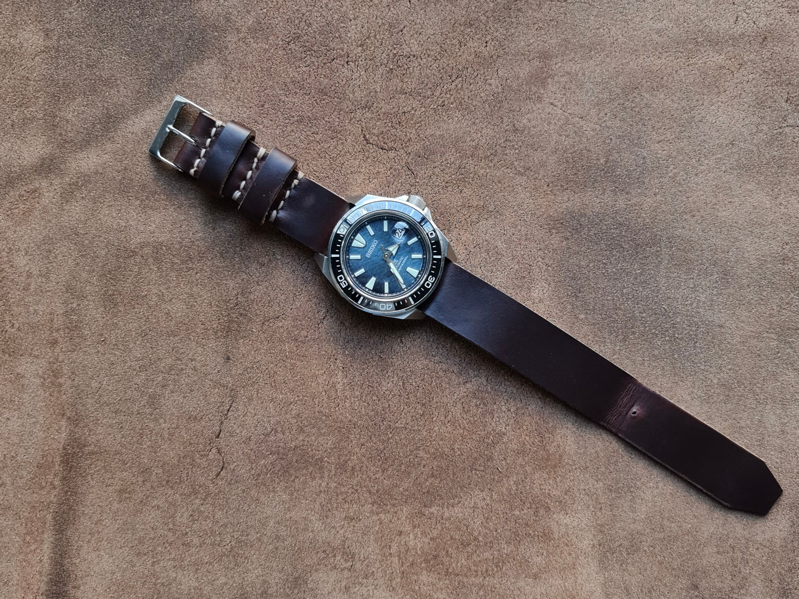 No. 1816 ZULU One-Piece Watch Strap - Horween Leather