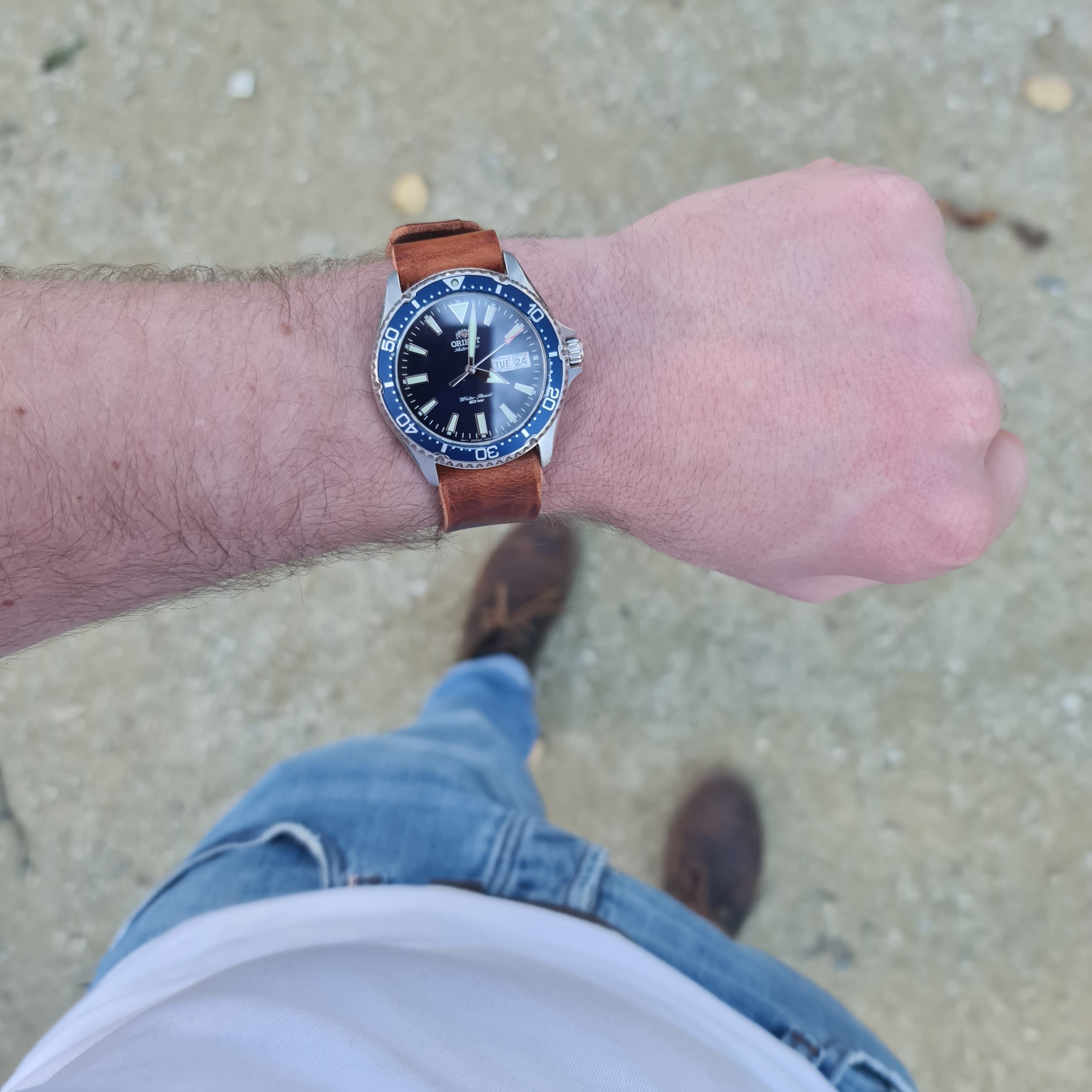 No. 1816 ZULU One-Piece Watch Strap - Horween Leather