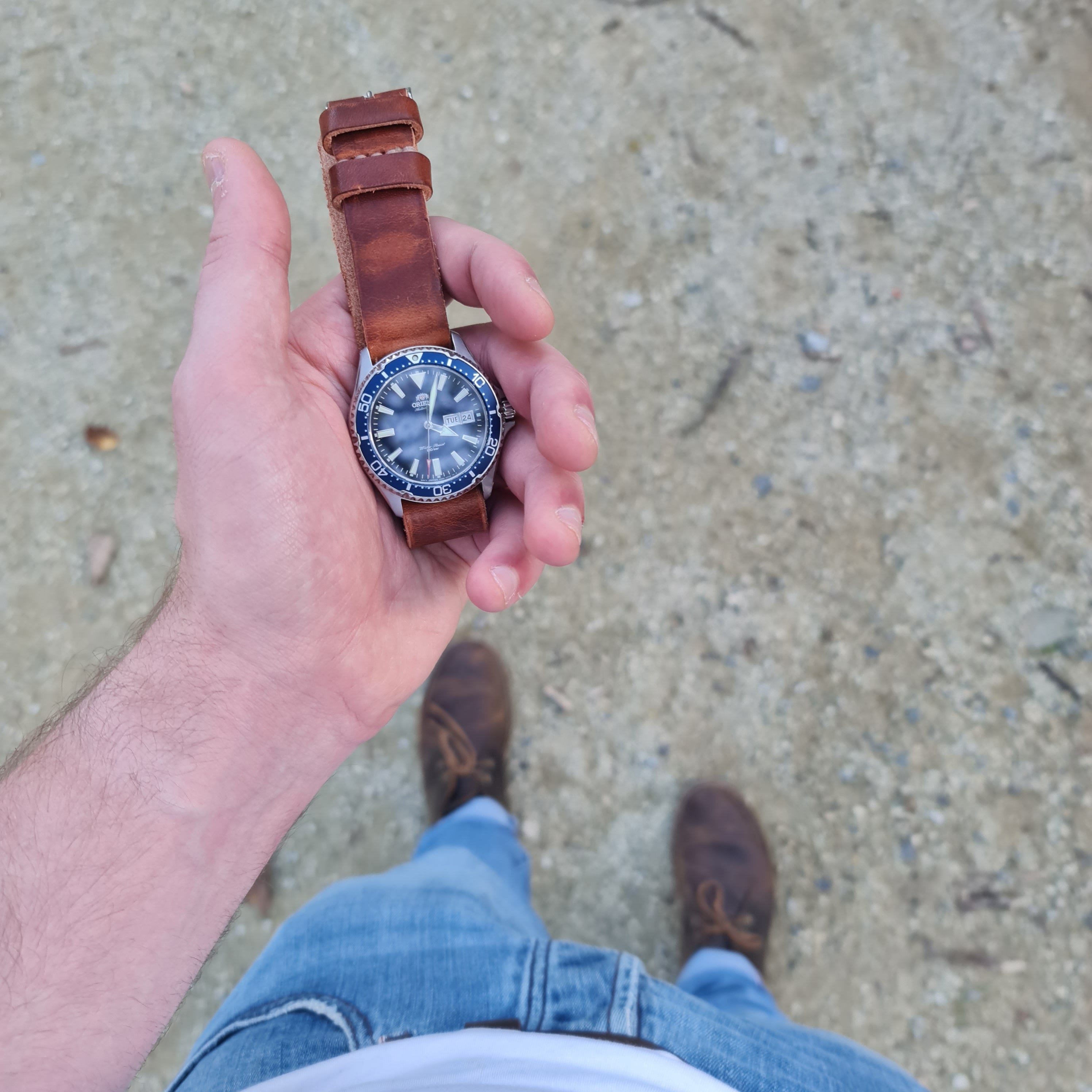 No. 1816 ZULU One-Piece Watch Strap - Horween Leather