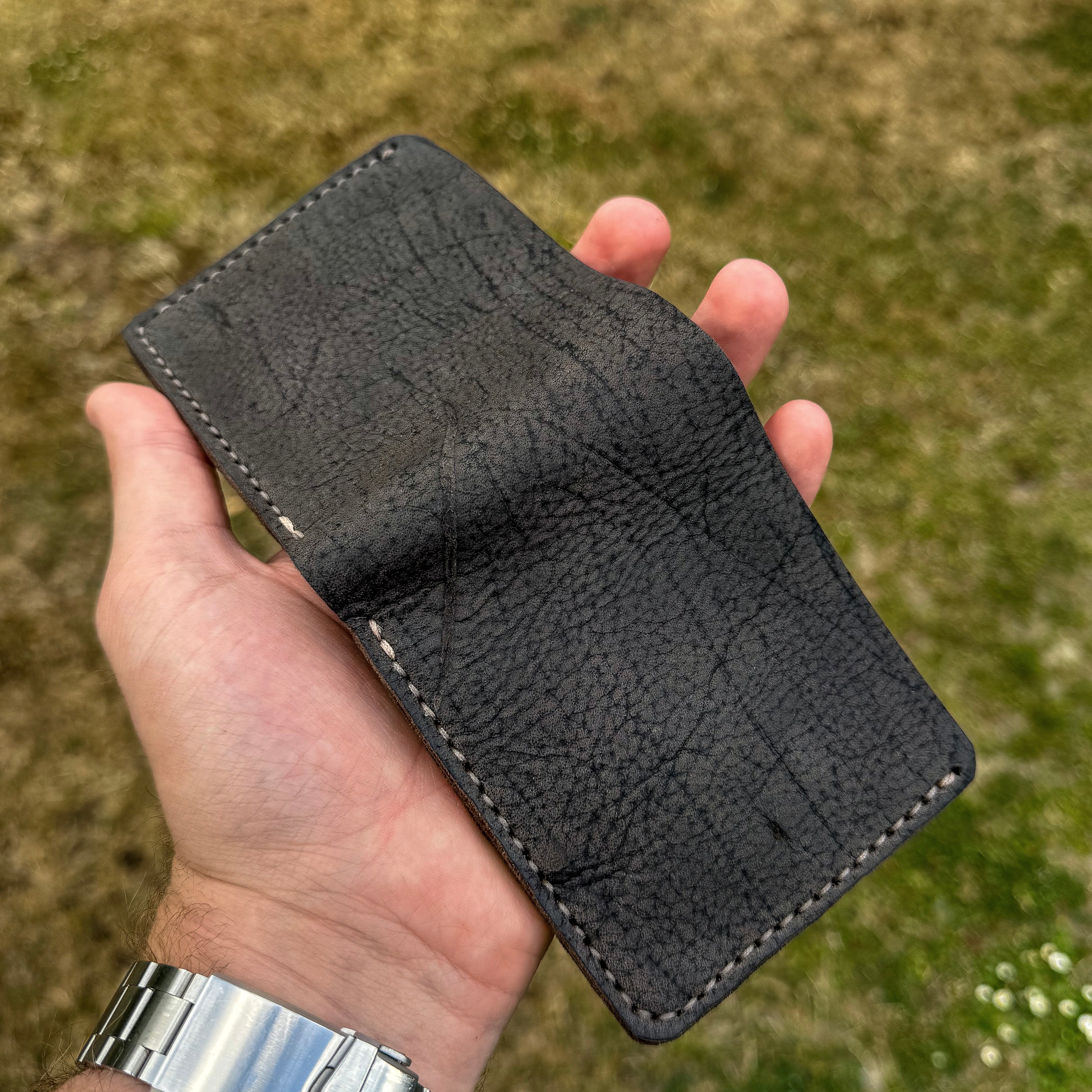 No. 2 FRONTIERSMAN Leather Bifold Wallet - Wild African Kudu