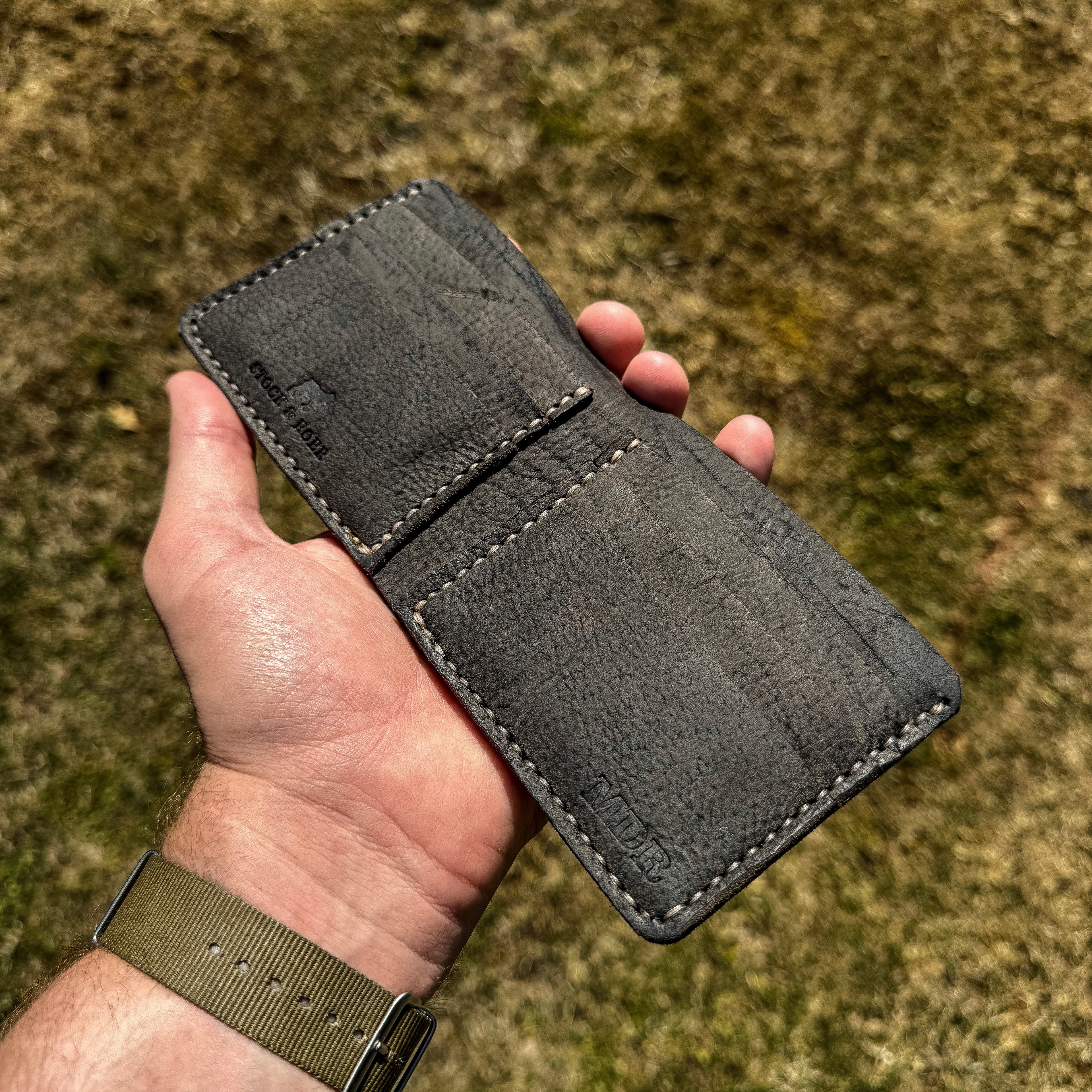 No. 2 FRONTIERSMAN Leather Bifold Wallet - Wild African Kudu