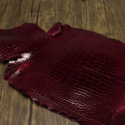 No. 1 WRANGLER Leather Card Holder - Bespoke Glazed Alligator