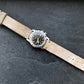 No. 1761 Coastline Leather Watch Straps - Suede, on Glycine Airman , Flat on surface  - Image 