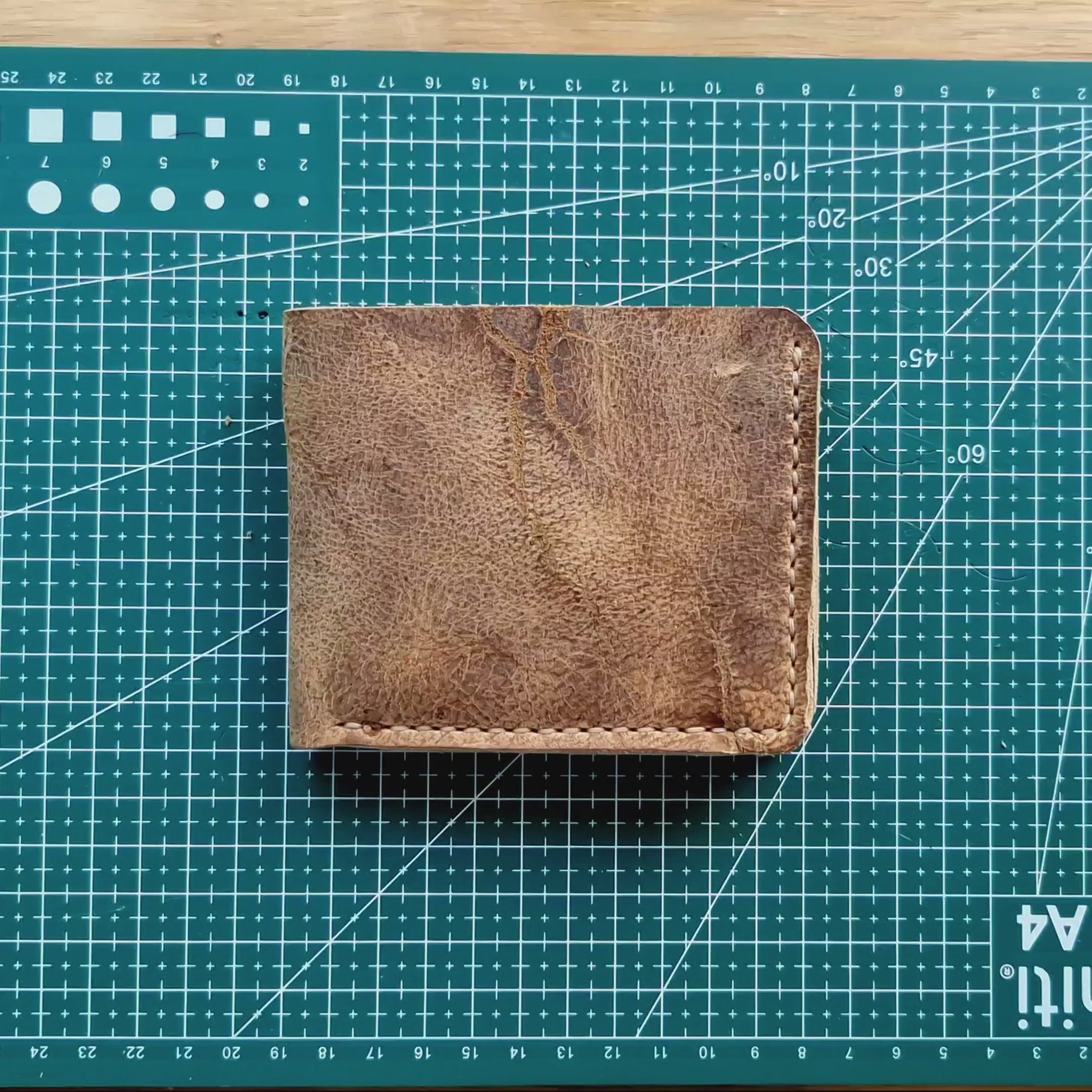 No. 2 Frontiersman Leather Bifold Wallet, C F Stead & Co Desert Kudu Leather, Opening Video