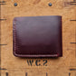 No. 2 Frontiersman Custom Leather Wallets, Horween Burgundy Chromexcel Leather, Back