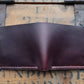 No. 2 Frontiersman Custom Leather Wallets, Horween Burgundy Chromexcel Leather, Back Open
