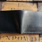 No. 2 Frontiersman Leather Bifold Wallet, Horween Black Dublin Leather, Back Open