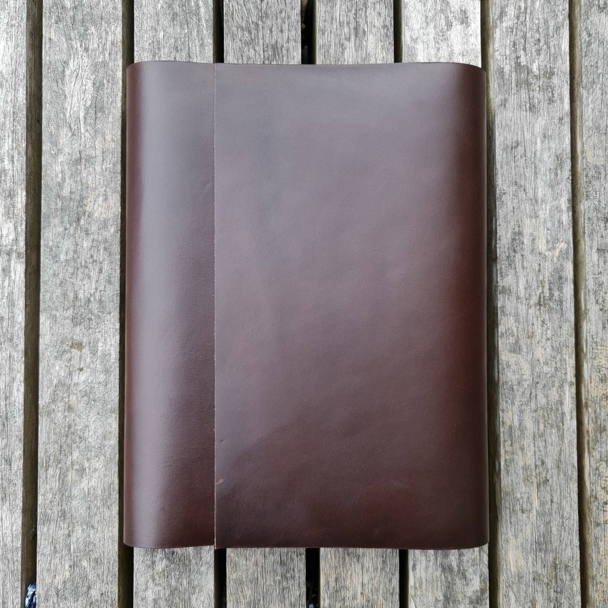 Notebook leather and book cloth, A4