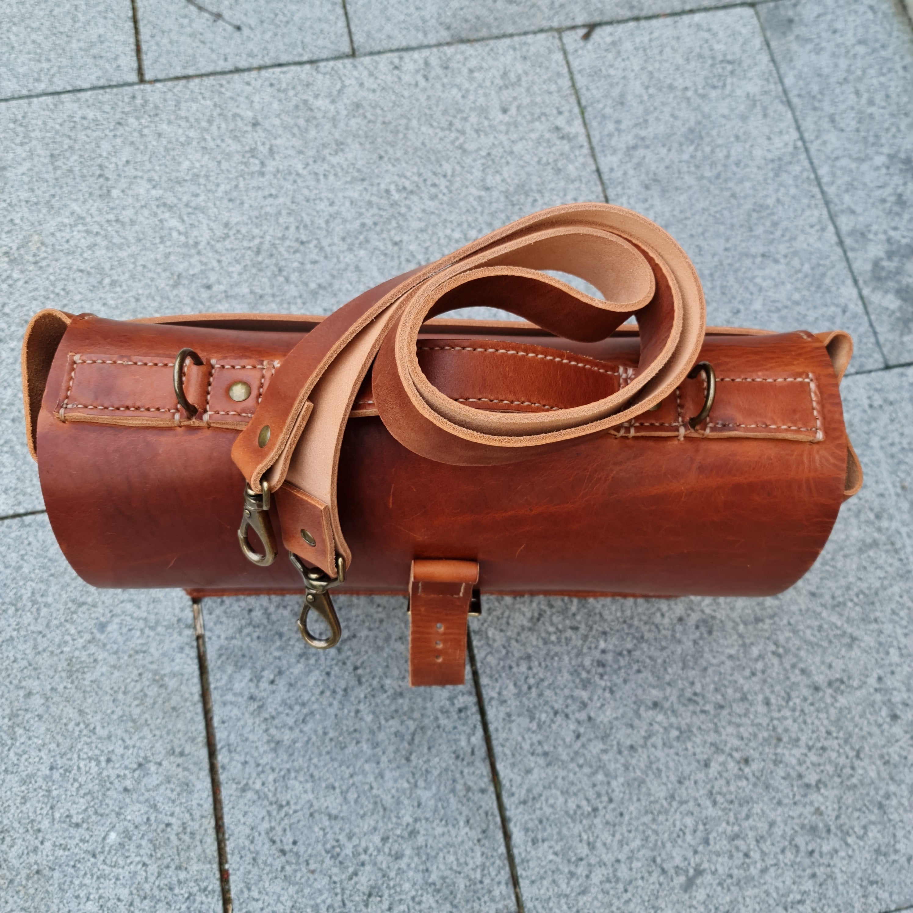 No. 22 SADDLEBAG Briefcase - Hand Stitched - Horween Leather